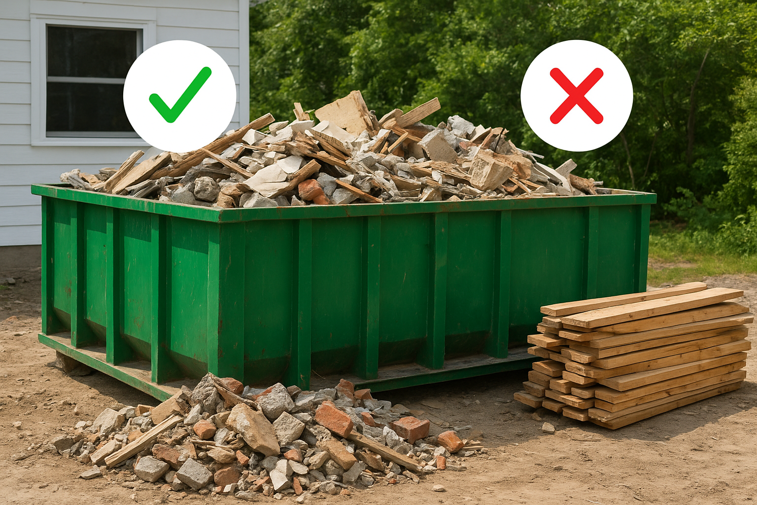 What construction debris you can and can't dispose of
