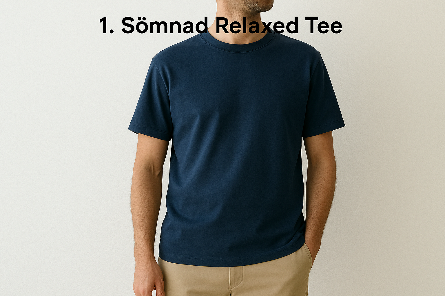 1. Sömnad Relaxed Tee