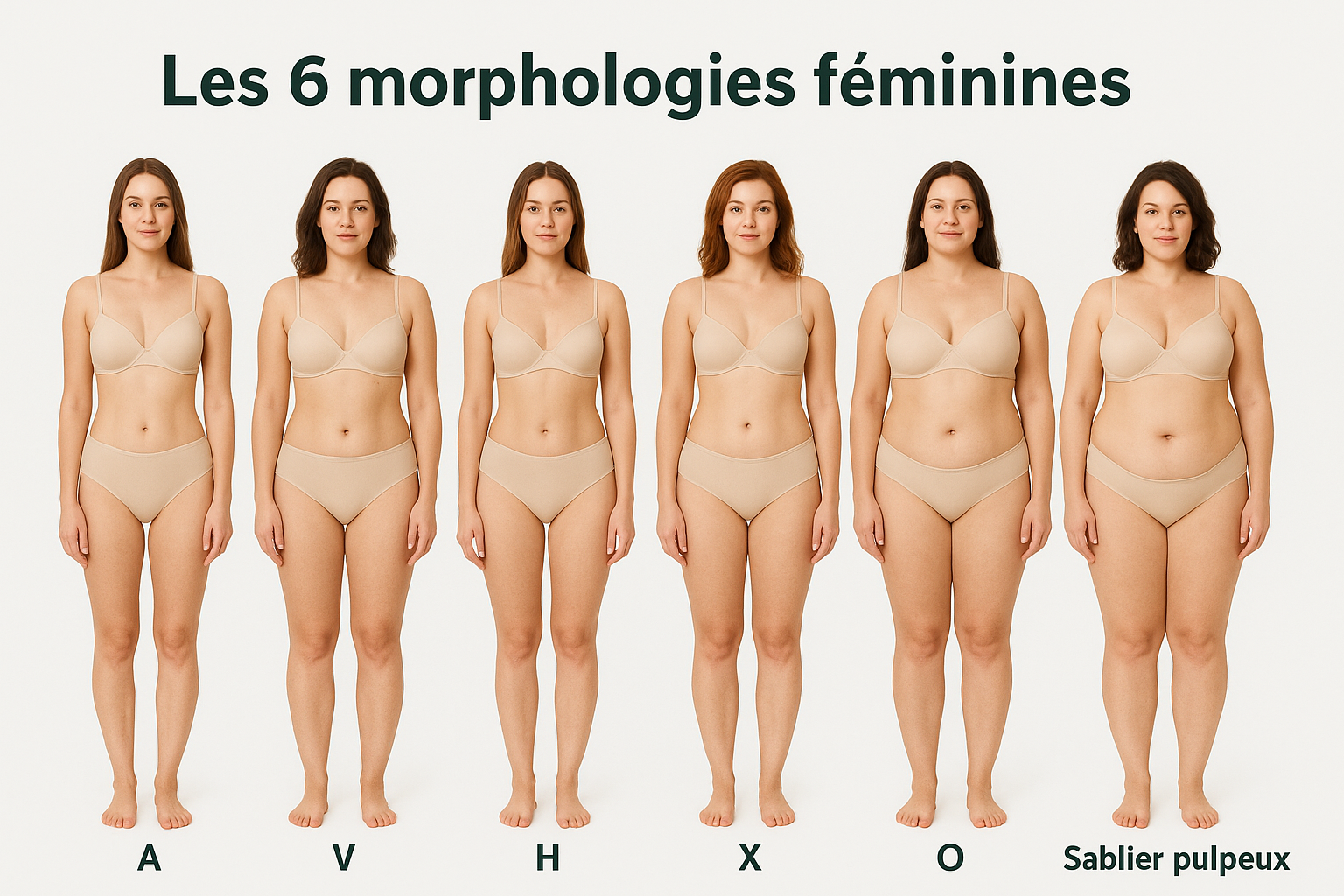 Les 6 morphologies féminines