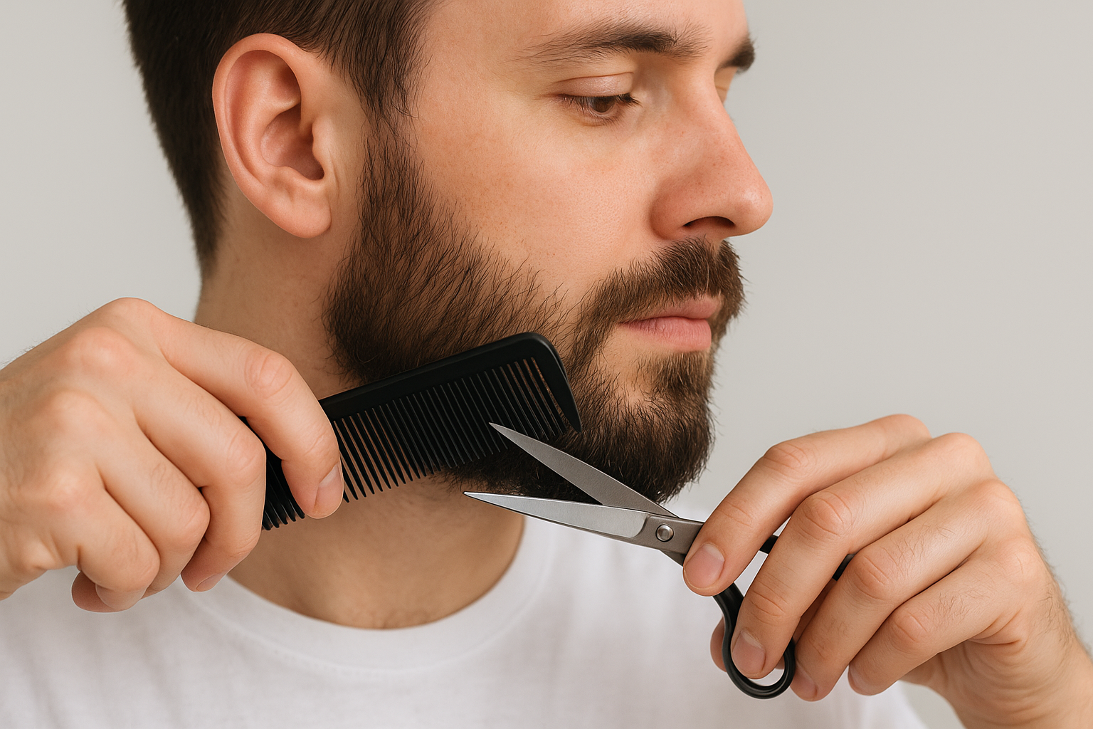 5. Trim and comb to prevent ingrown hairs
