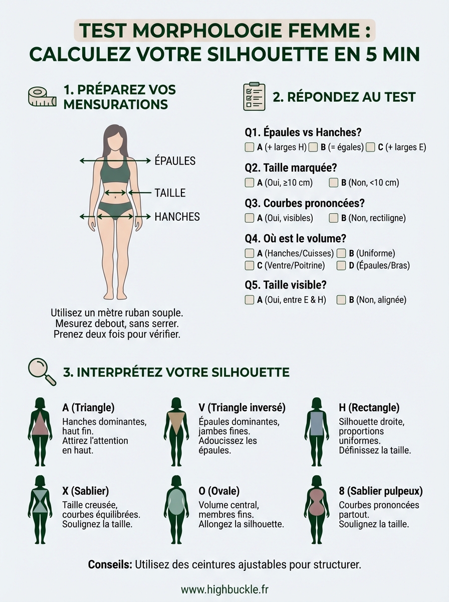 test morphologie femme infographic