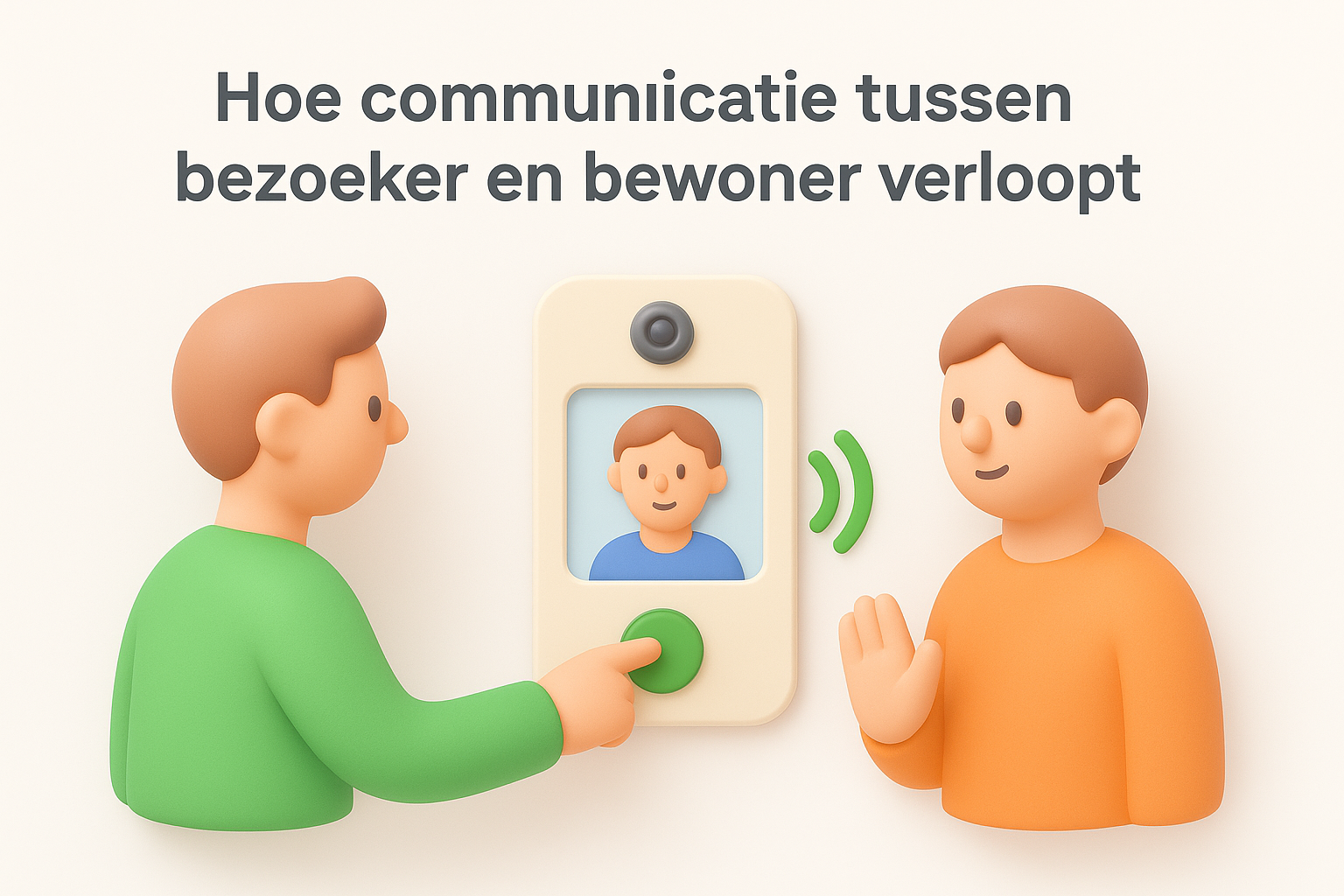 Hoe communicatie tussen bezoeker en bewoner verloopt