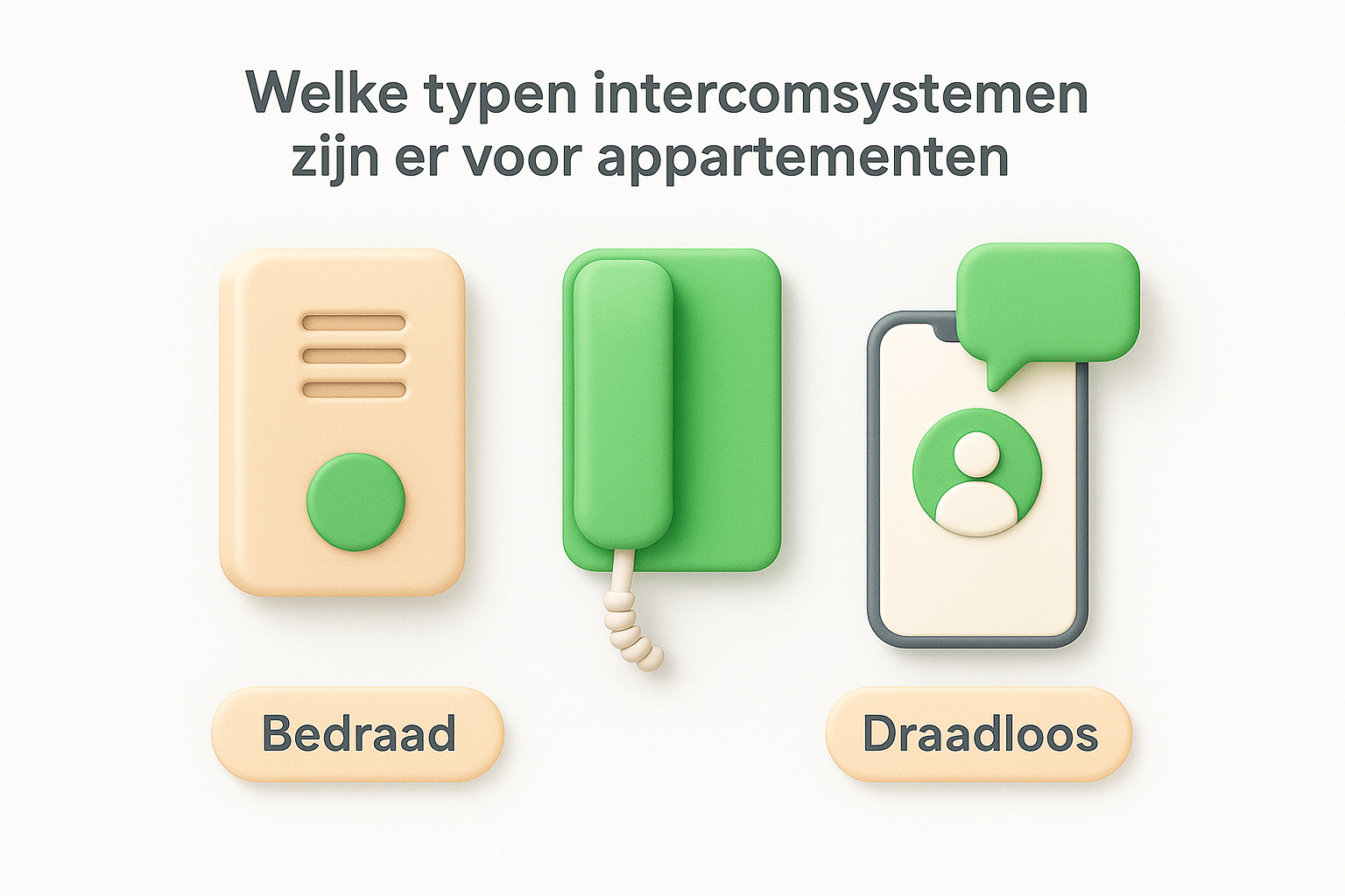 Welke typen intercomsystemen zijn er voor appartementen