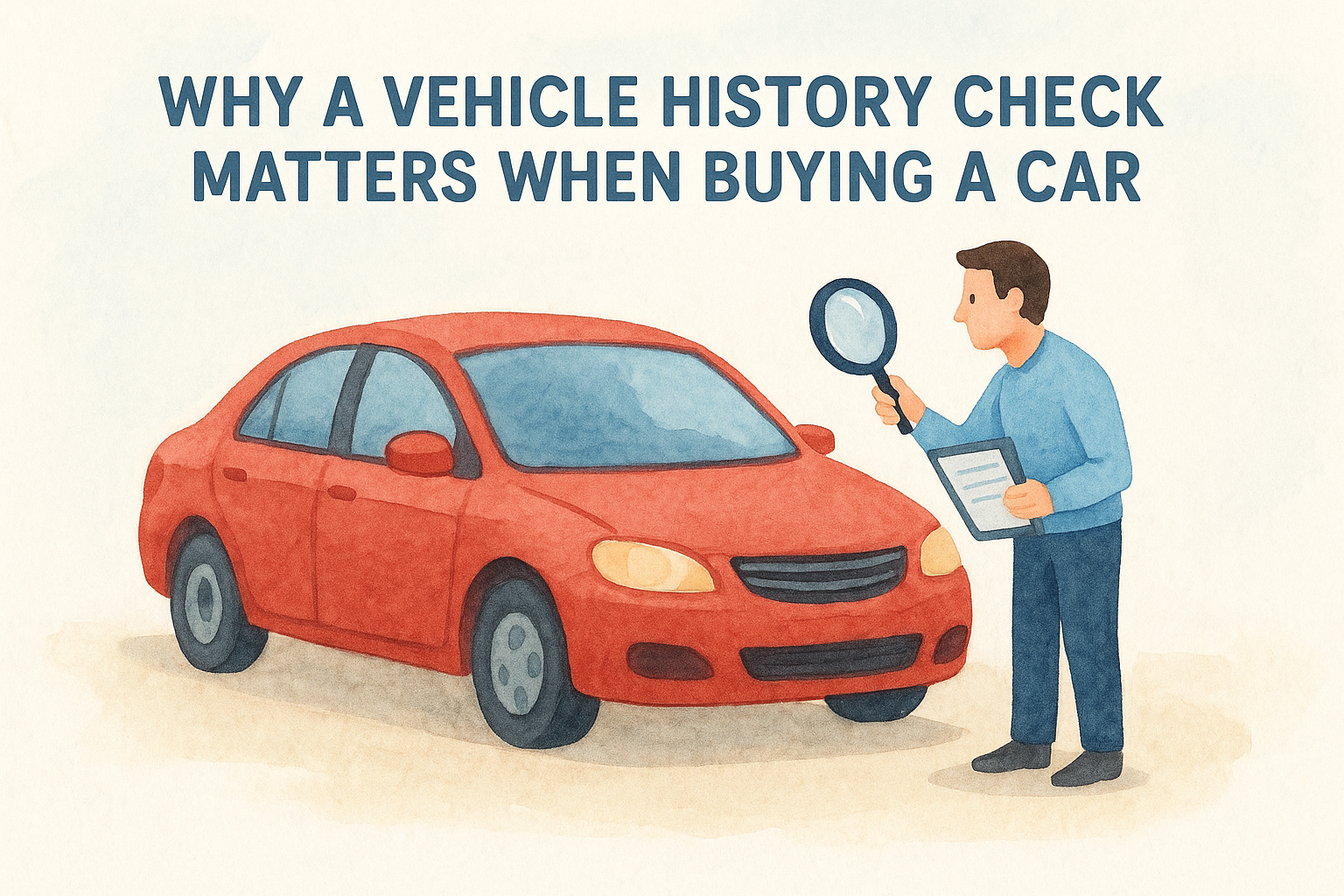 Why a vehicle history check matters when buying a car
