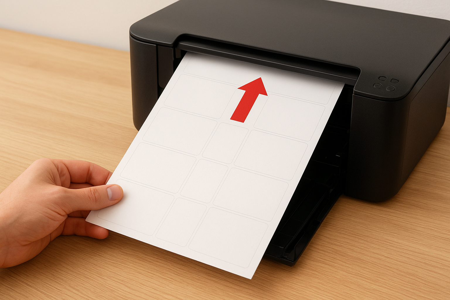 Load and feed the sheets correctly