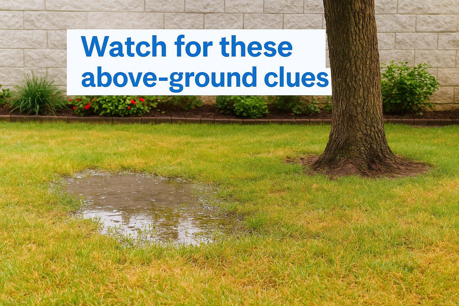 Watch for these above-ground clues
