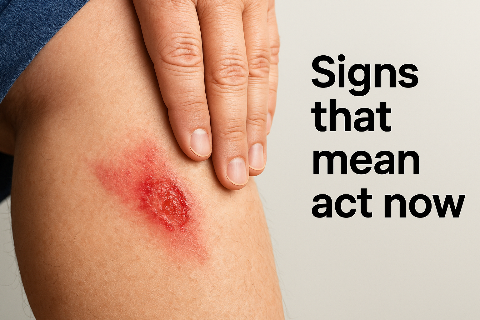 Signs that mean act now