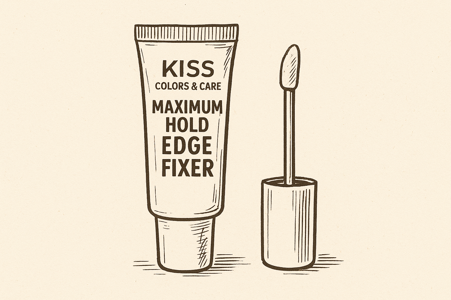 5. Kiss Colors & Care Maximum Hold Edge Fixer