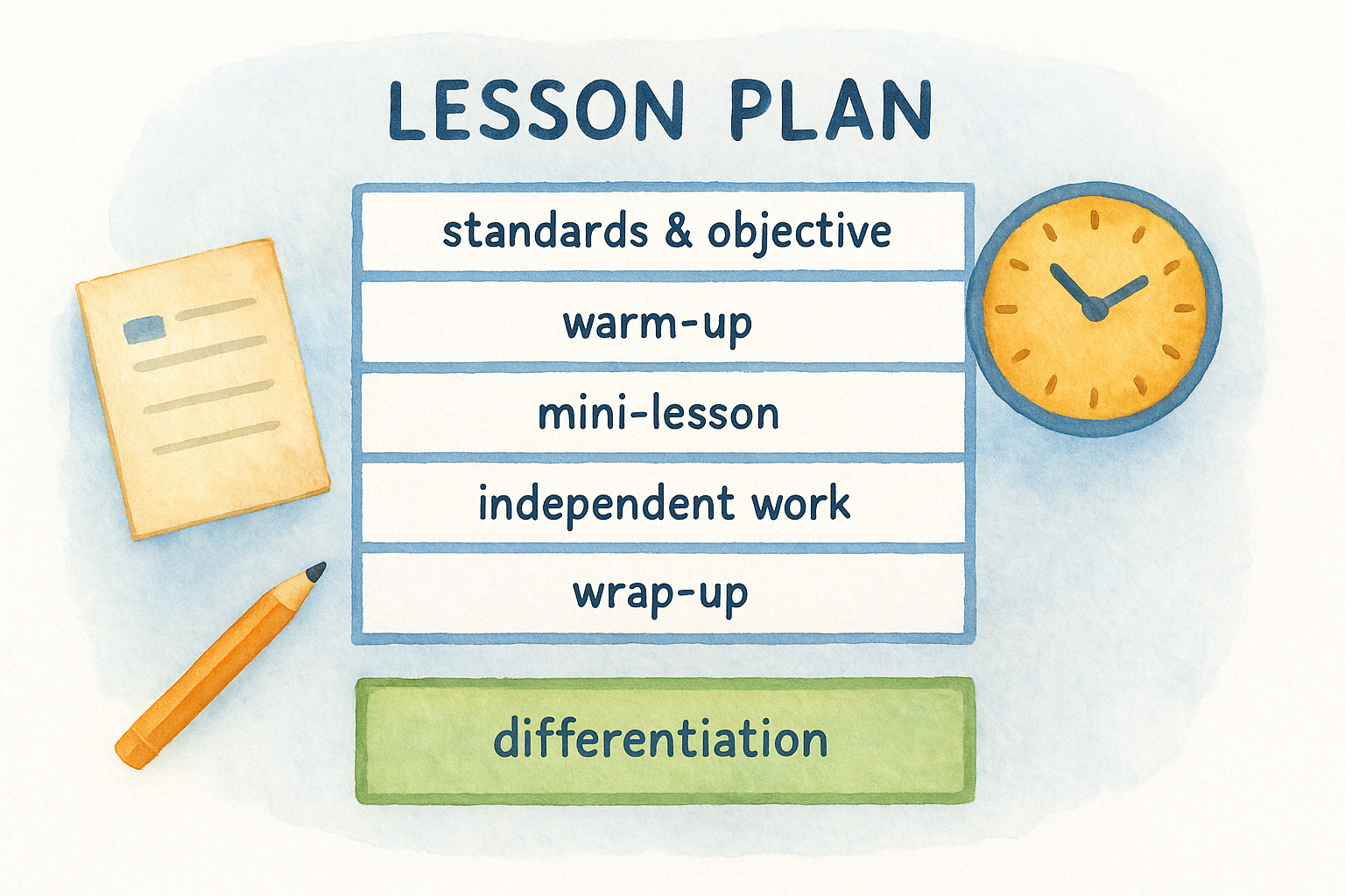 6. High school lesson plan template for block schedules