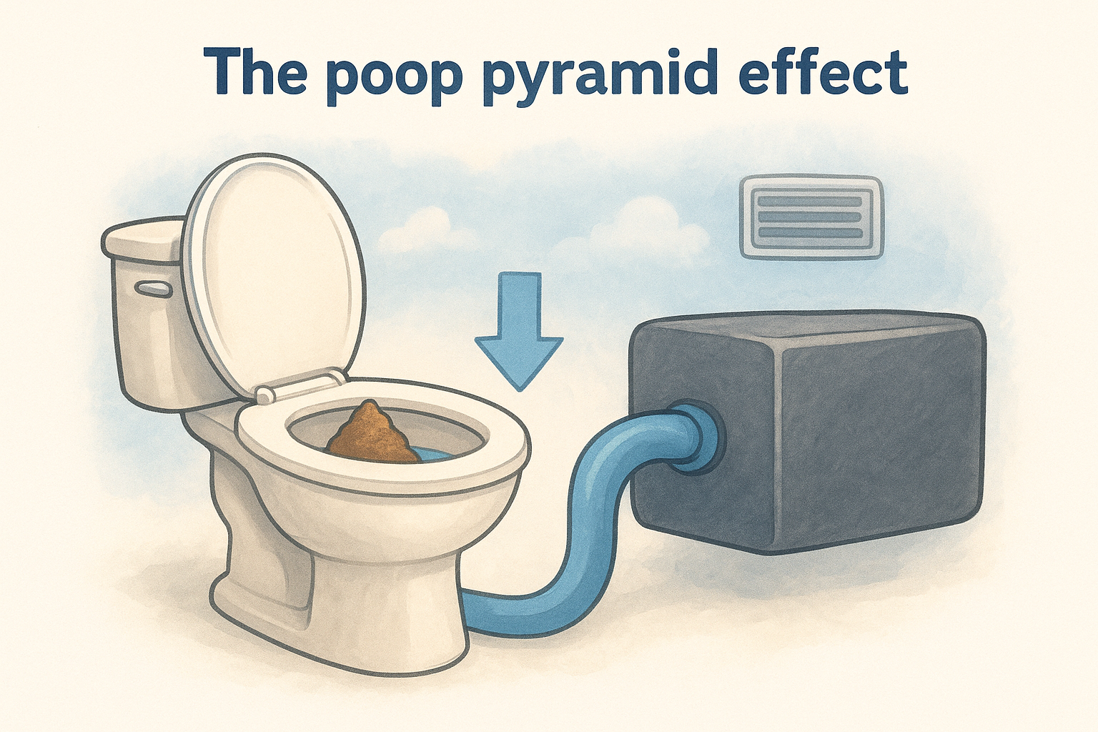 The poop pyramid effect