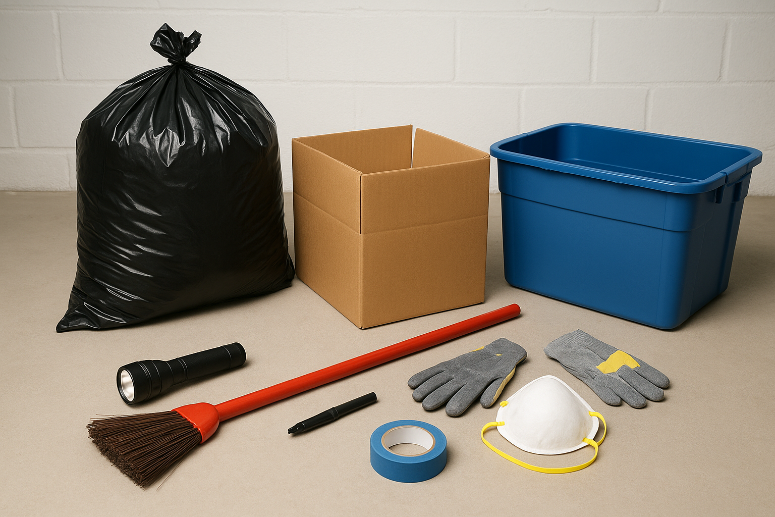 Gear and supplies to gather
