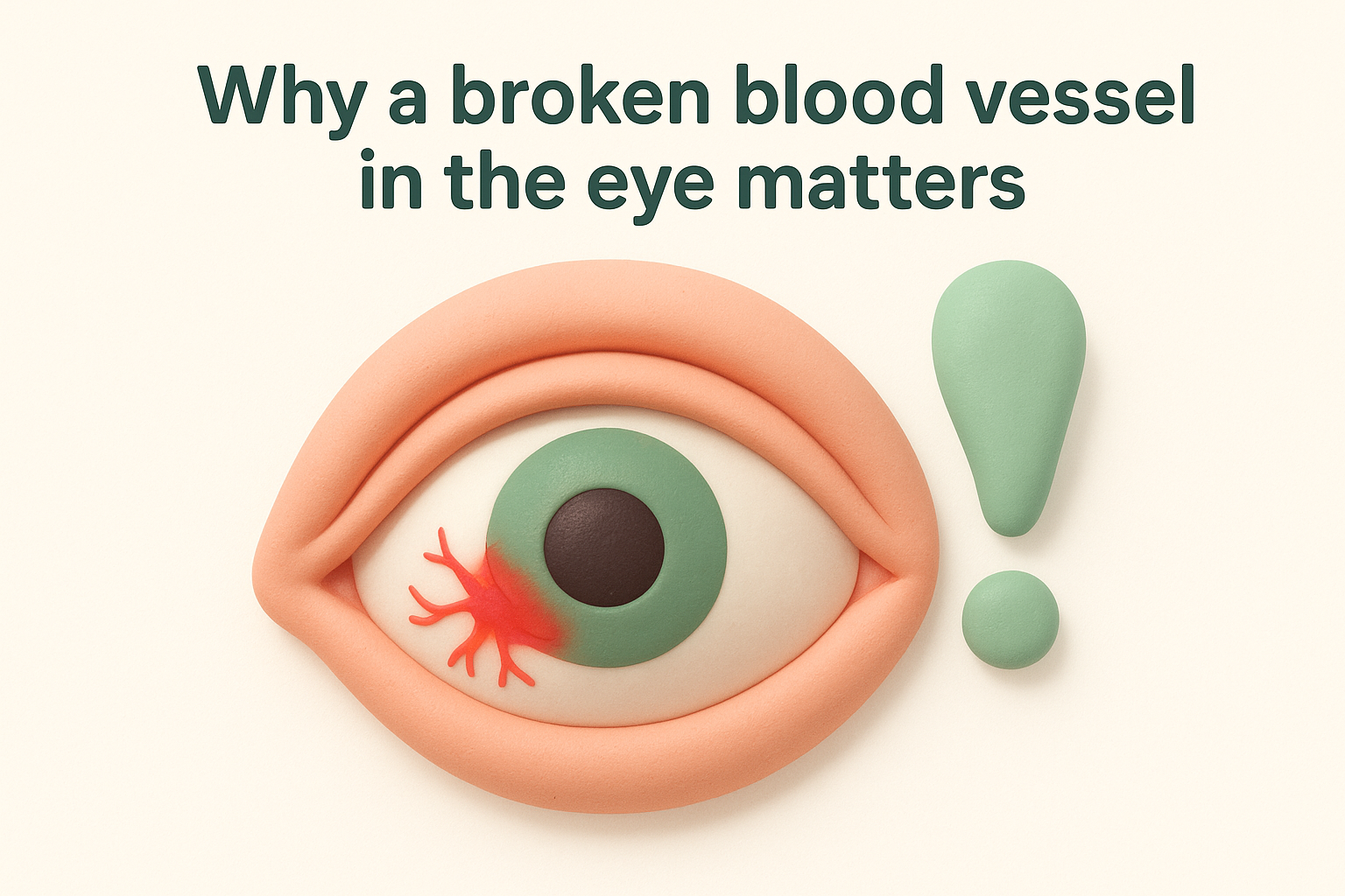 Why a broken blood vessel in the eye matters