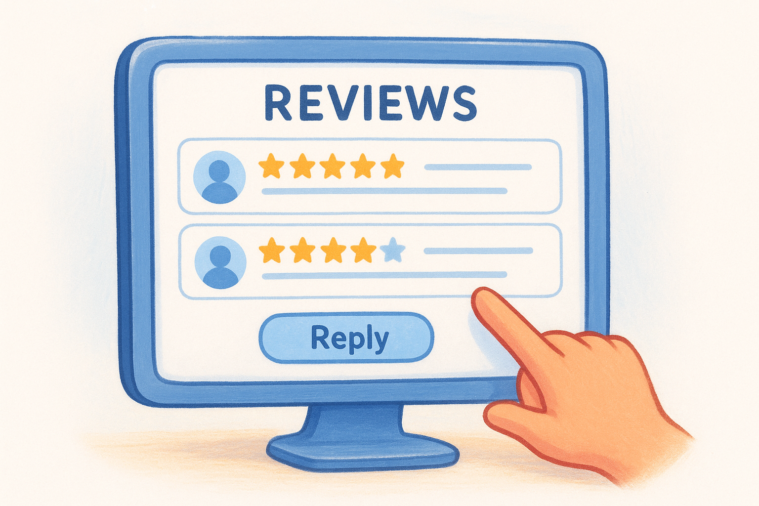 Navigate to your reviews dashboard