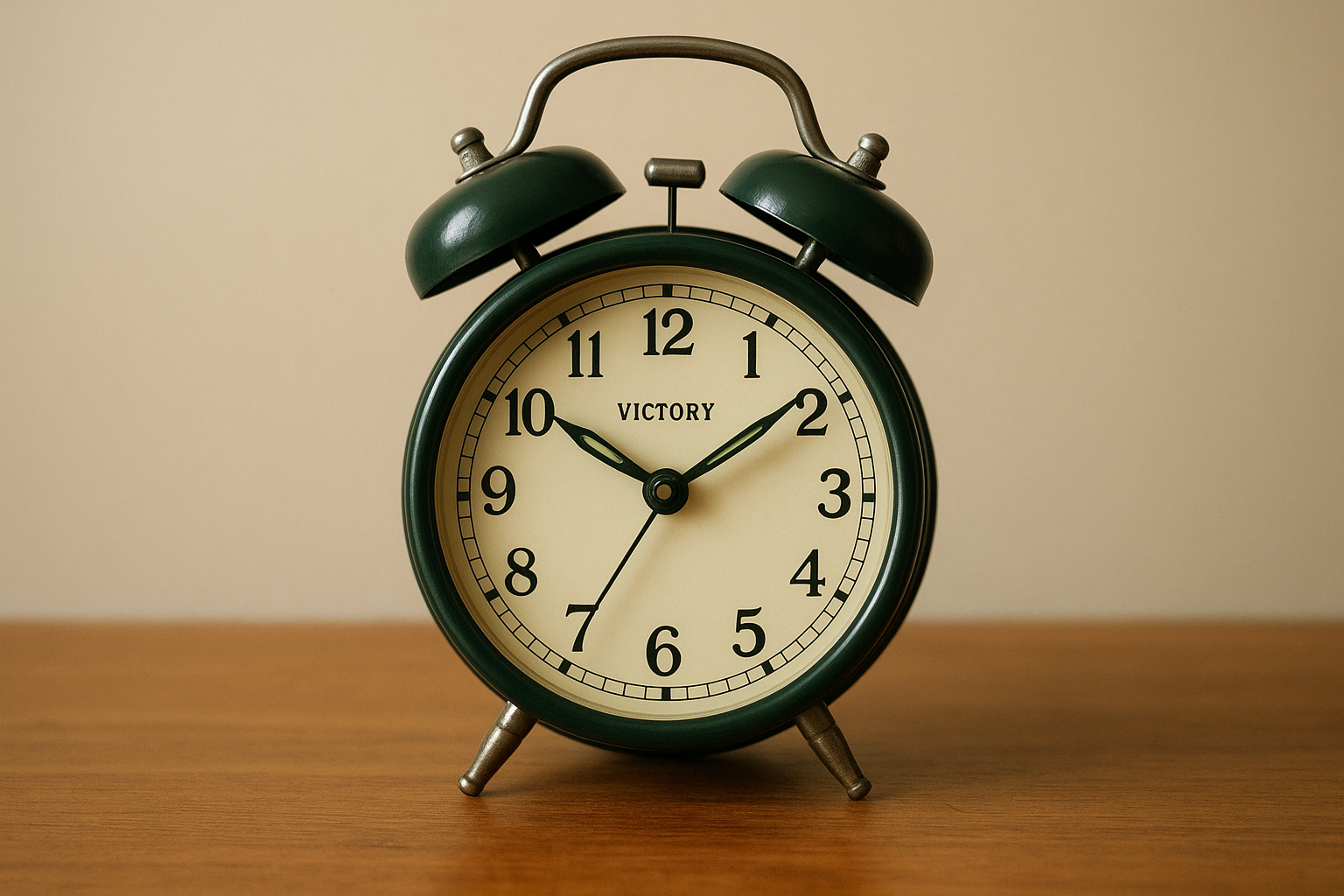 7. Victory Ricki twin bell alarm clock
