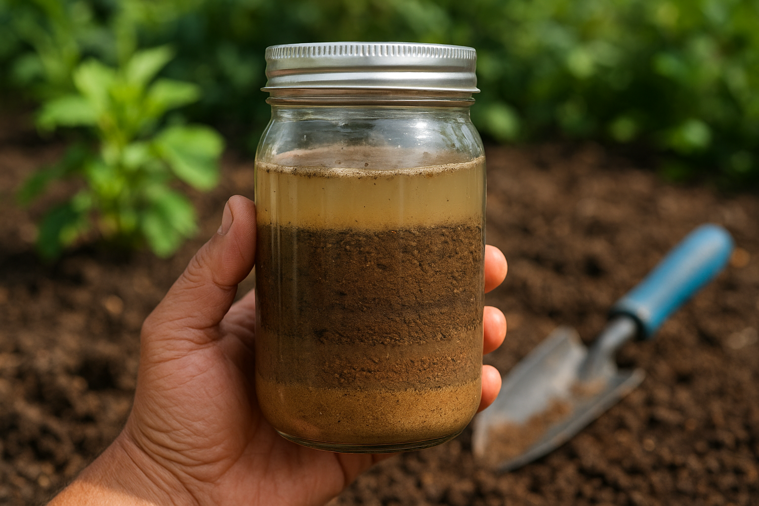 Run the jar test to identify soil texture