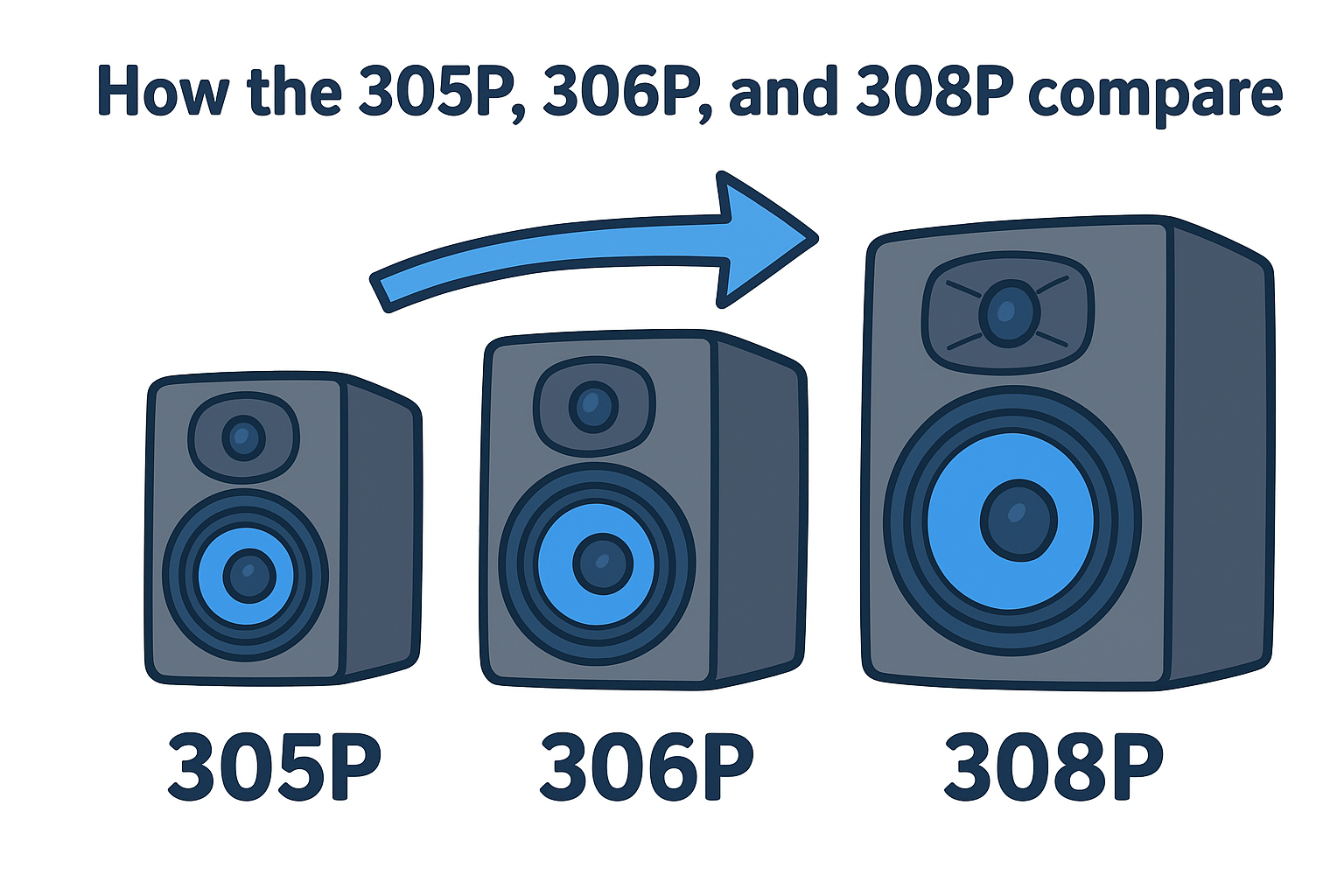 How the 305P, 306P, and 308P compare