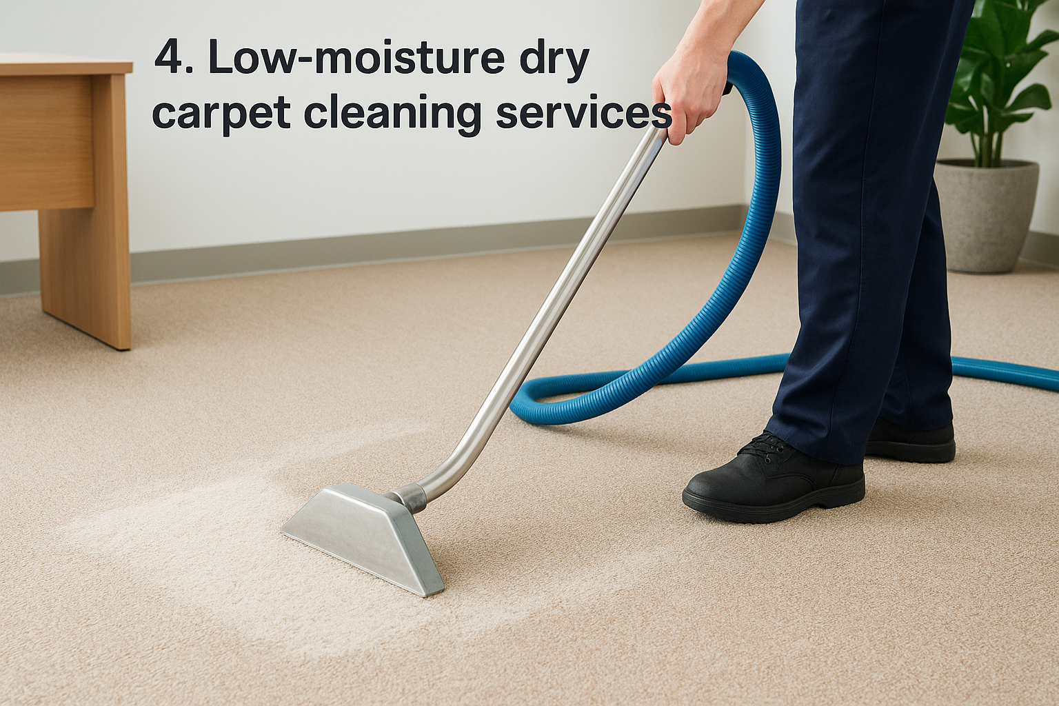 4. Low-moisture dry carpet cleaning services
