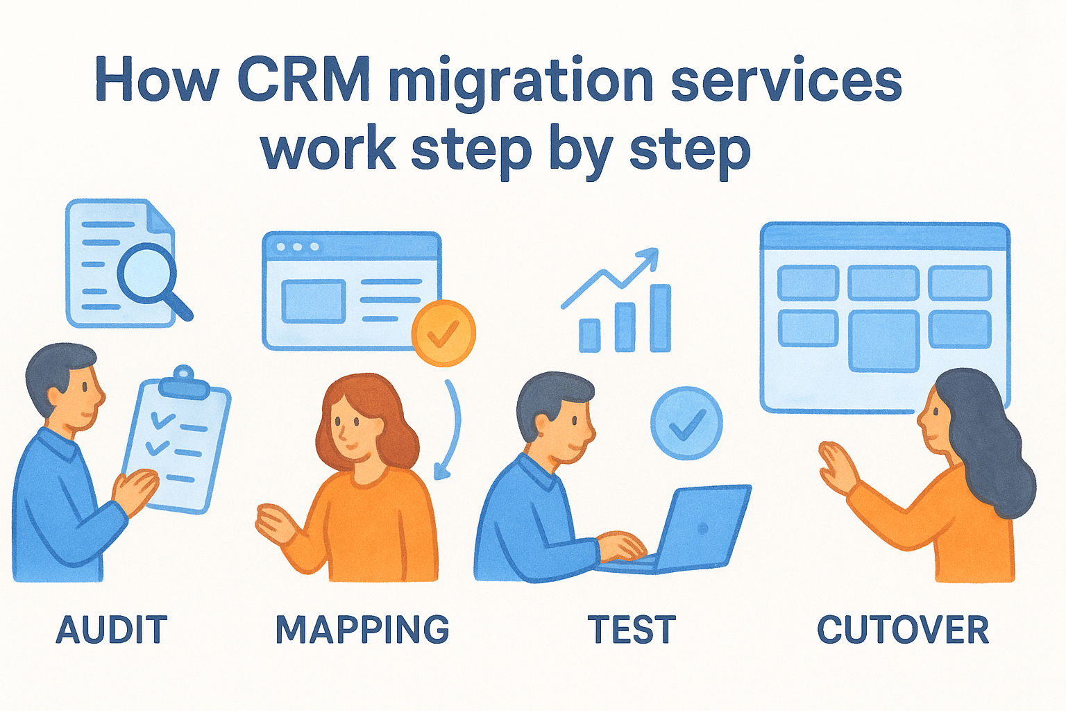 How CRM migration services work step by step