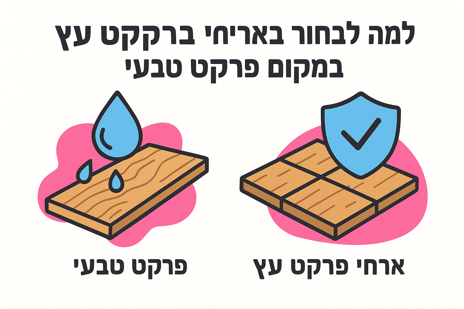 למה לבחור באריחי פרקט עץ במקום פרקט טבעי