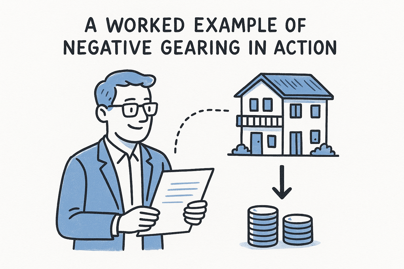 A worked example of negative gearing in action