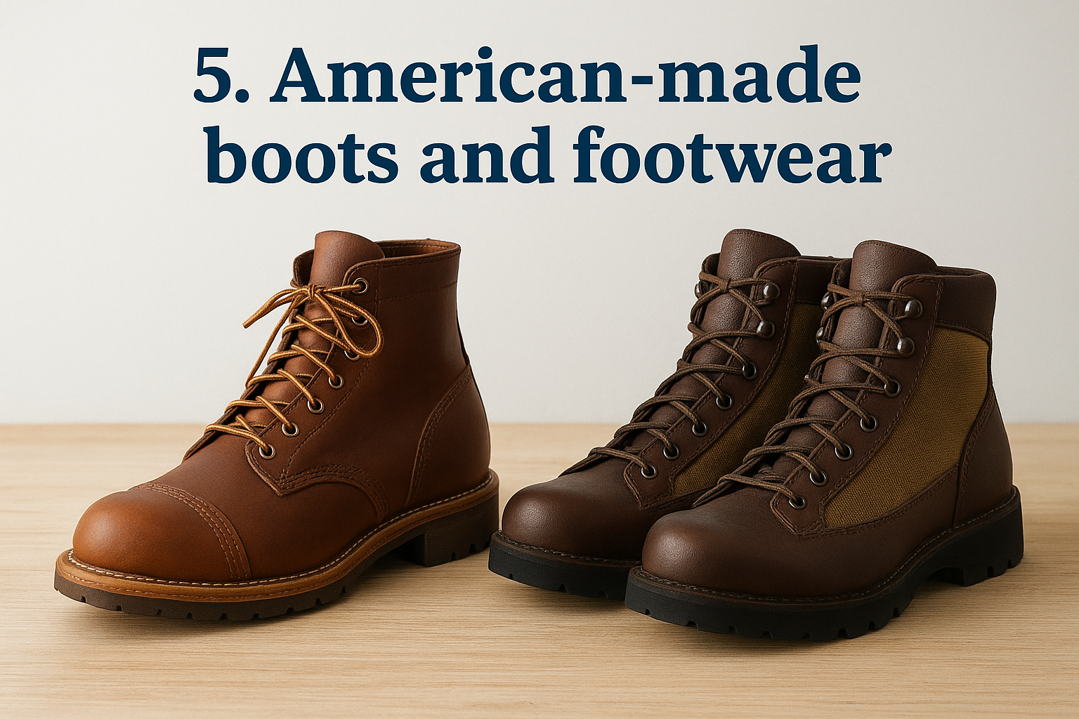 5. American-made boots and footwear