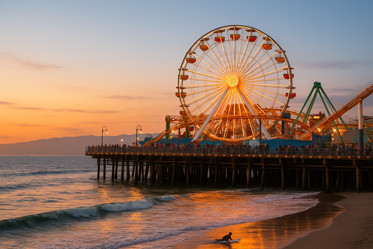 1. Santa Monica Pier and Pacific Park
