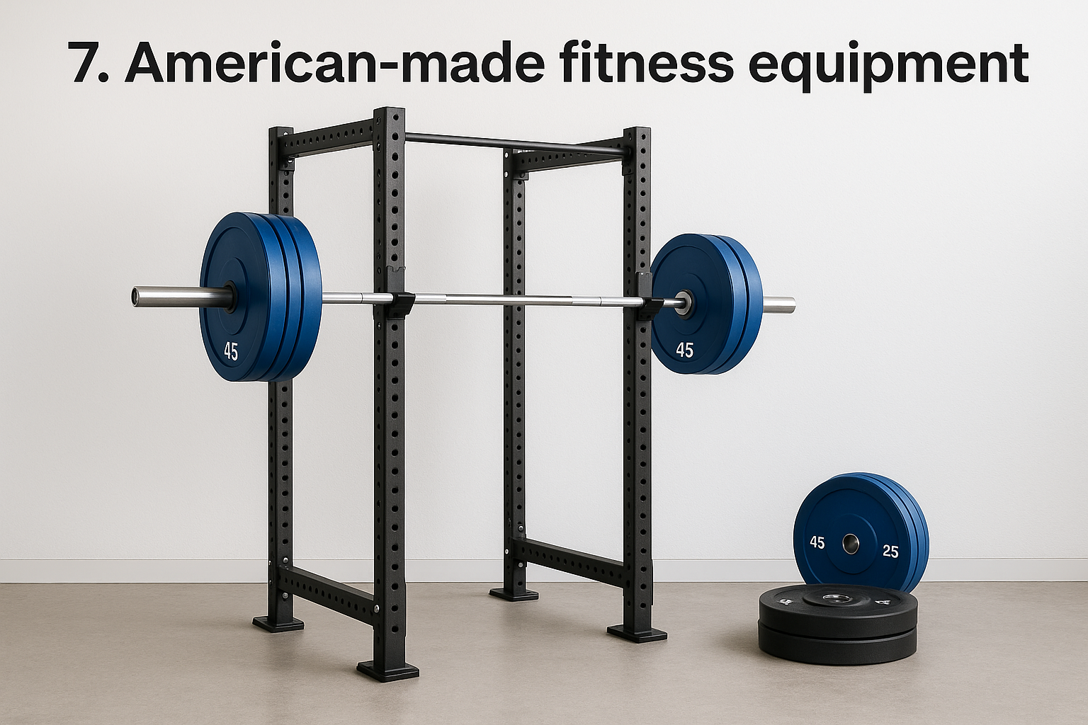 7. American-made fitness equipment