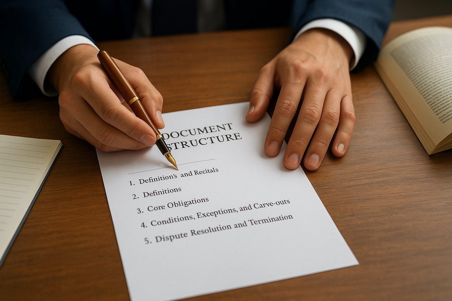 Build structure before you write sentences