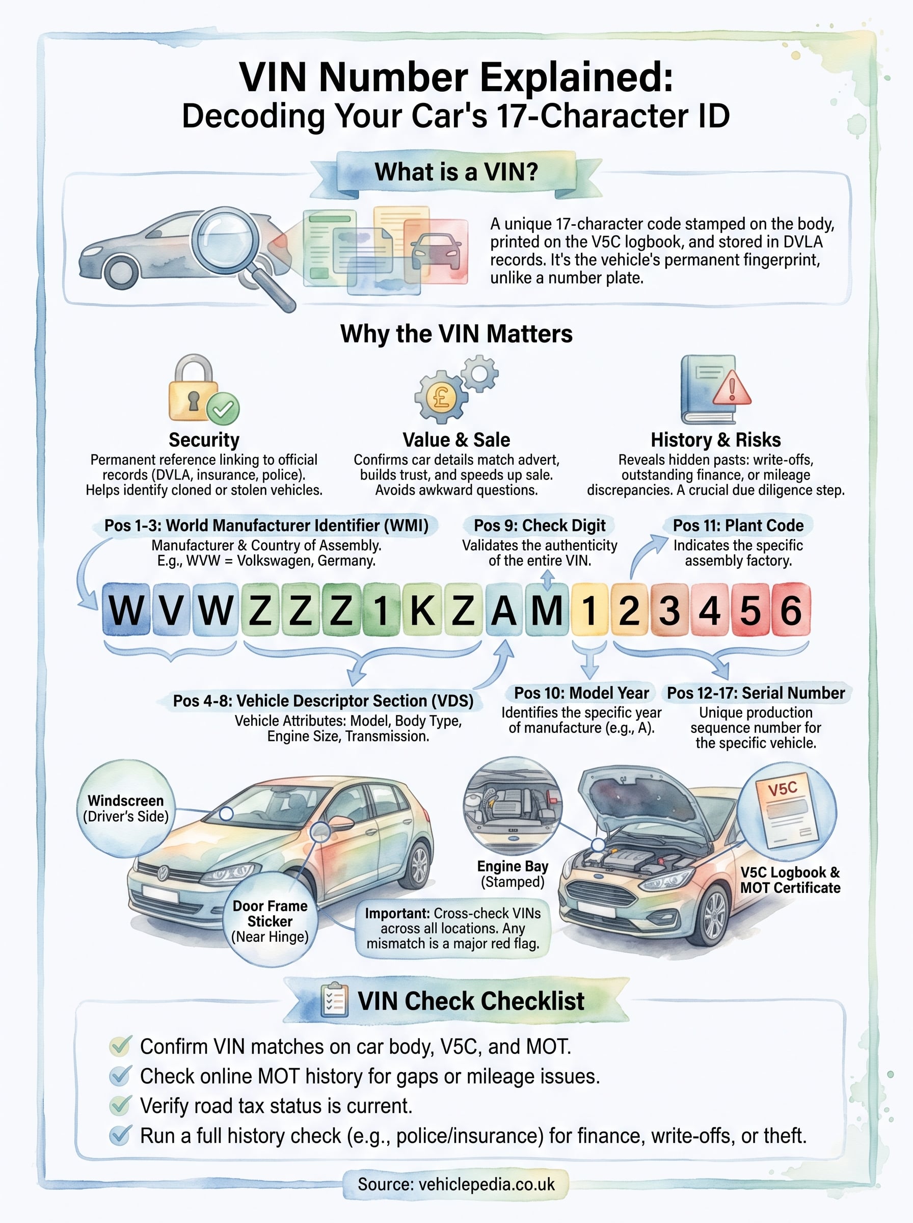 vin number explained infographic