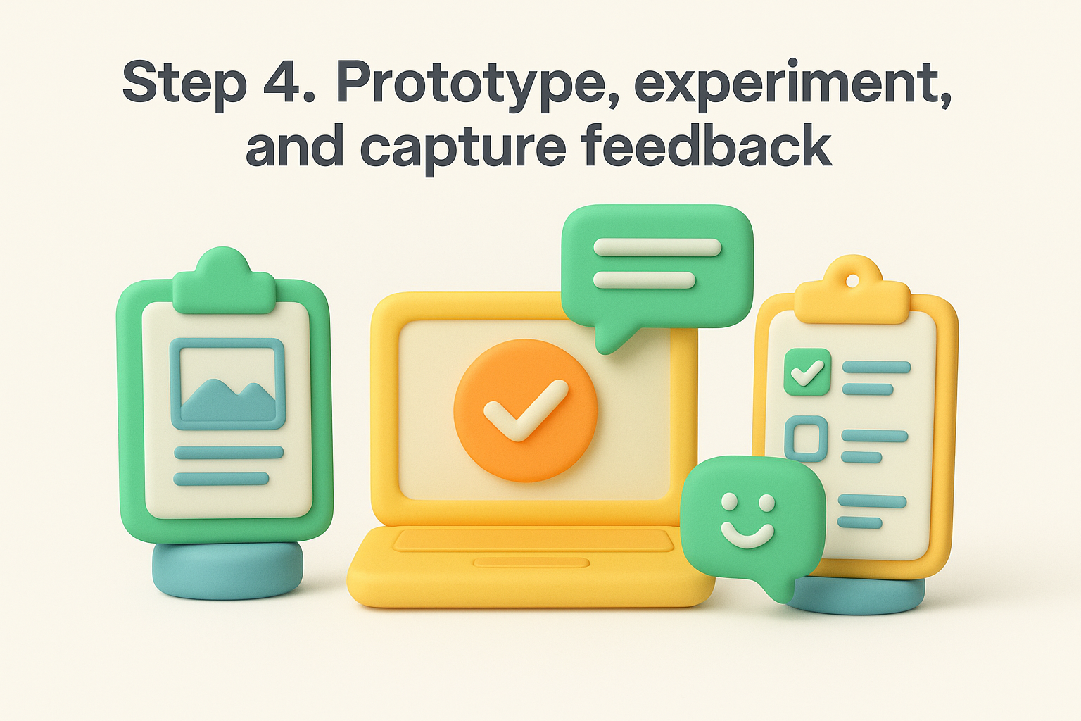 Step 4. Prototype, experiment, and capture feedback