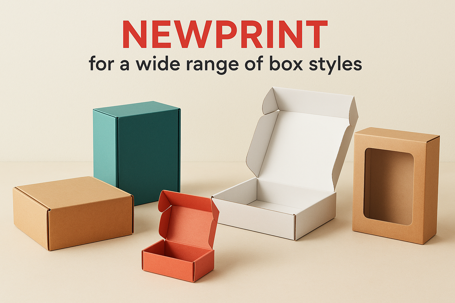 3. NEWPRINT for a wide range of box styles
