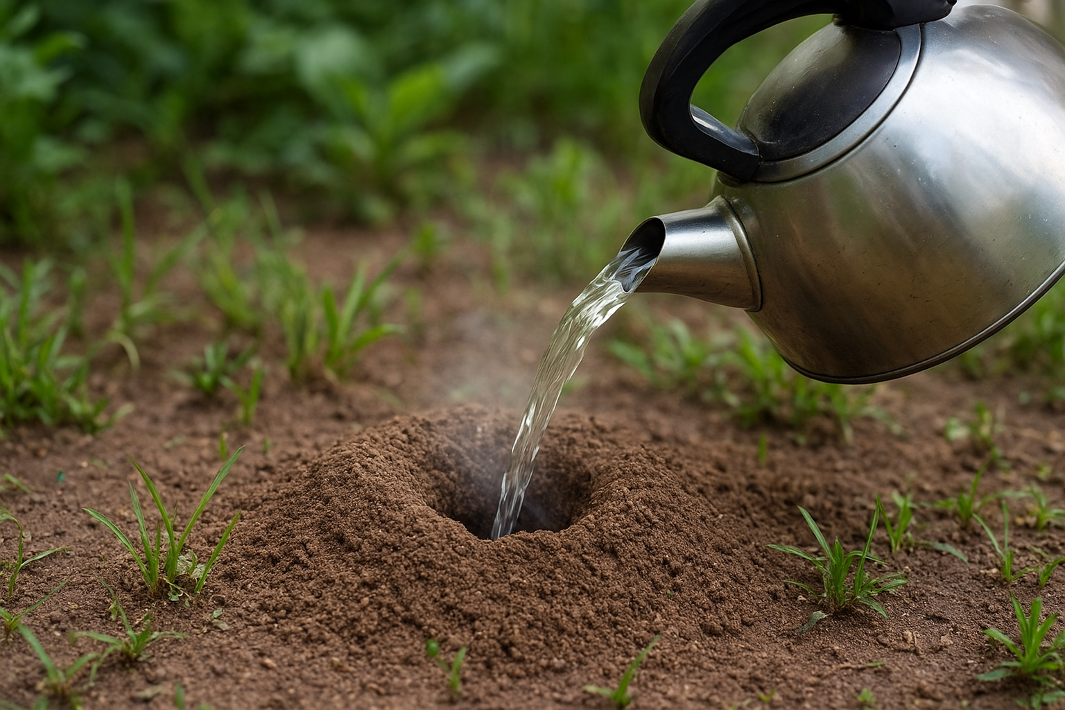 How to Get Rid of Ants at Home: 8 Natural Remedies 2 8. Boiling water for anthills