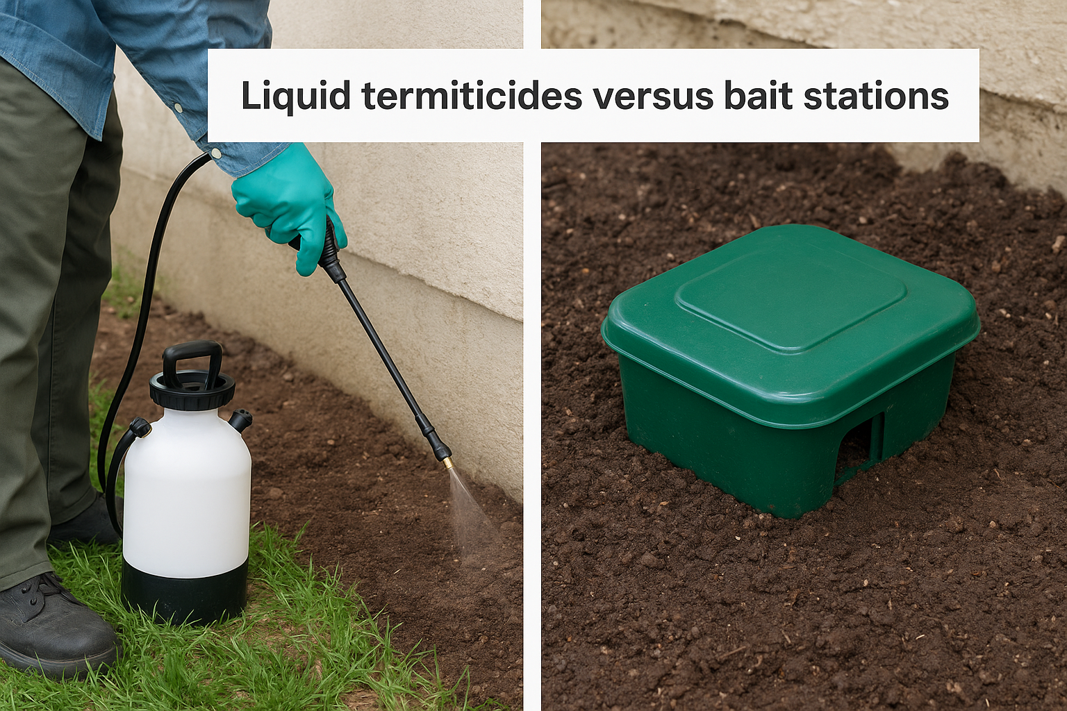 How to Get Rid of White Ants: DIY and Pro Methods 2 Liquid termiticides versus bait stations