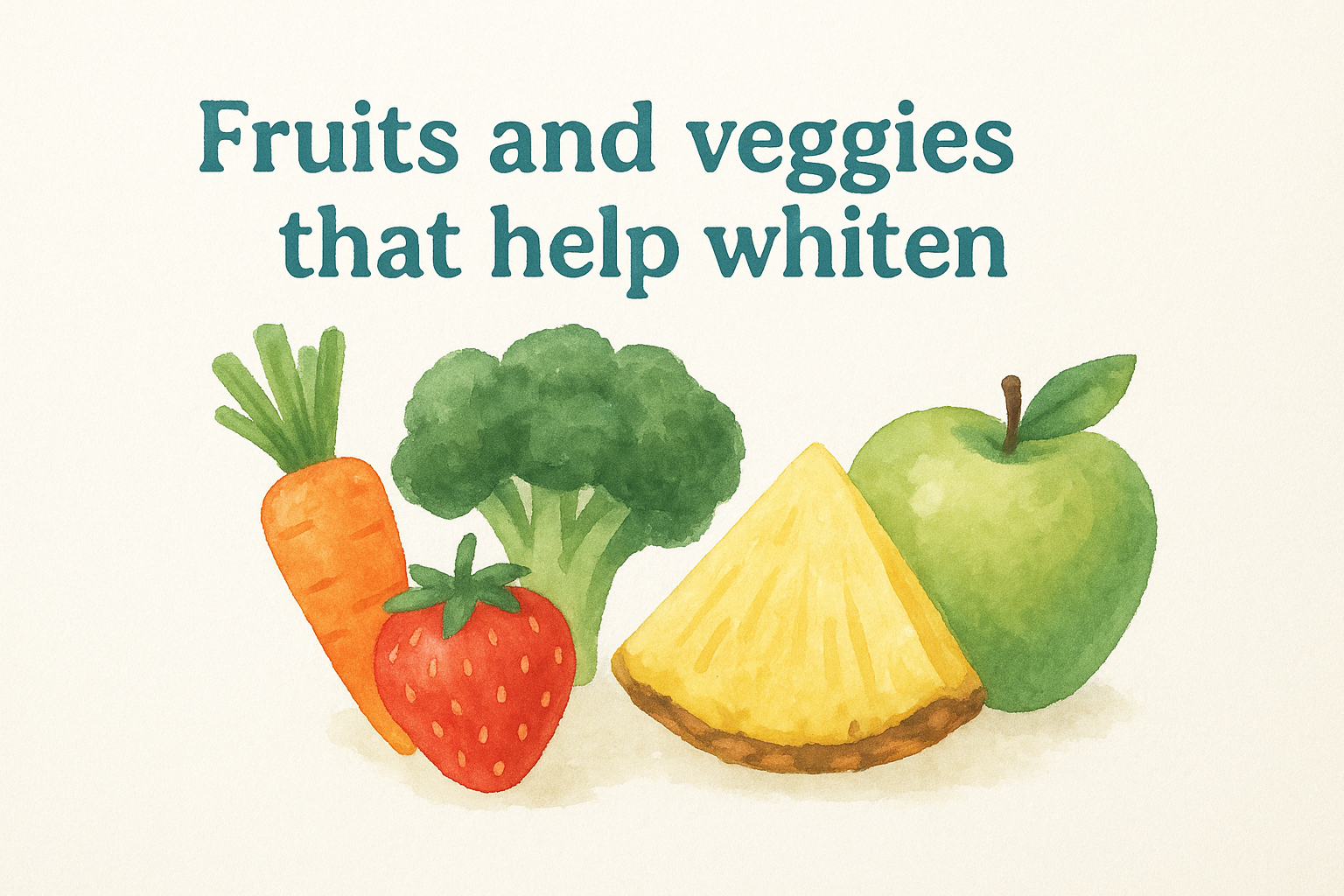 7. Fruits and veggies that help whiten