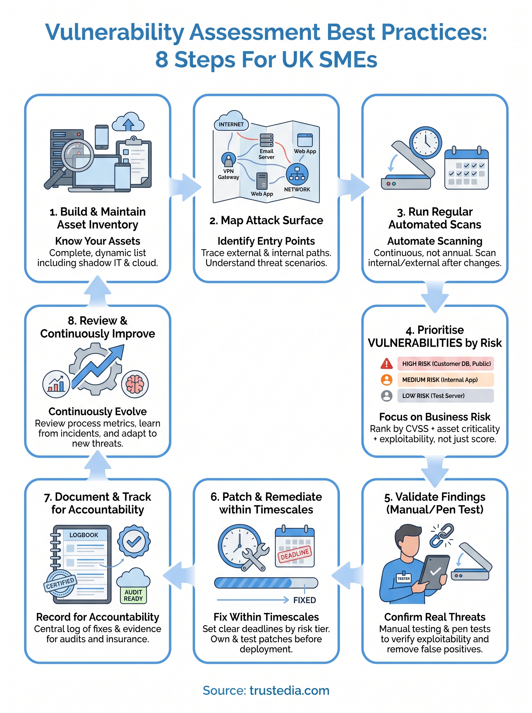 vulnerability assessment best practices infographic