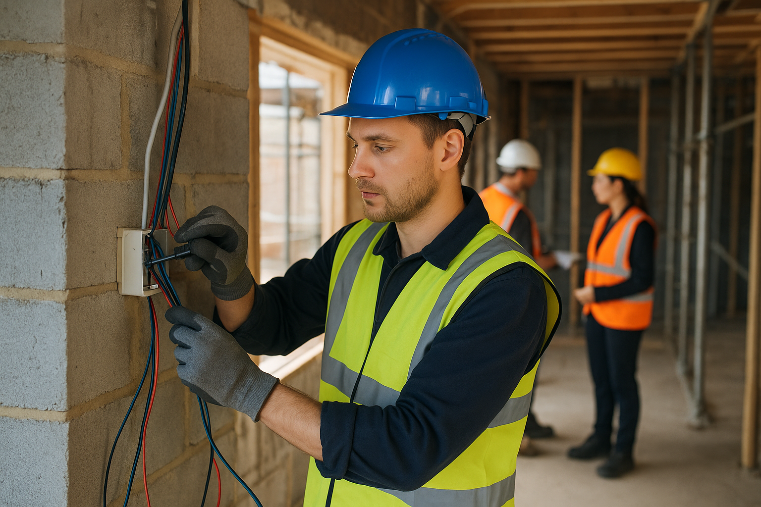 Coordinating trades and safety on site