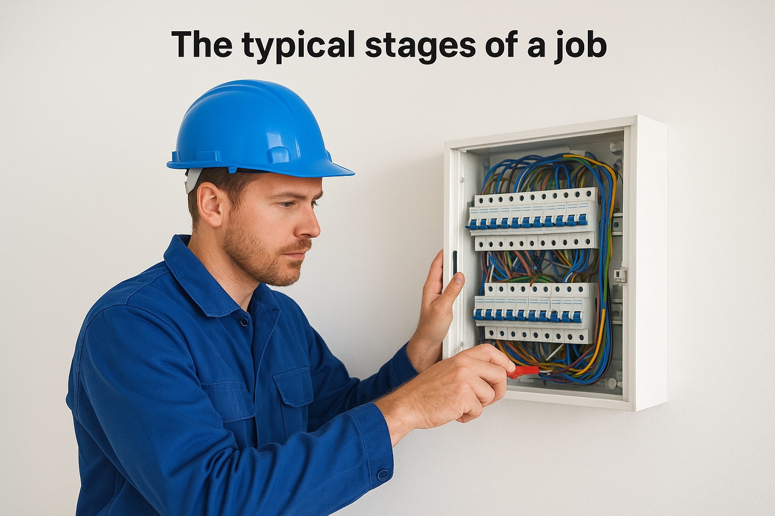 The typical stages of a job
