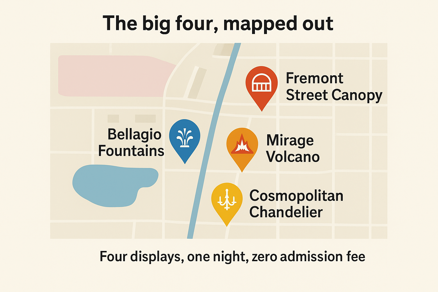 The big four, mapped out
