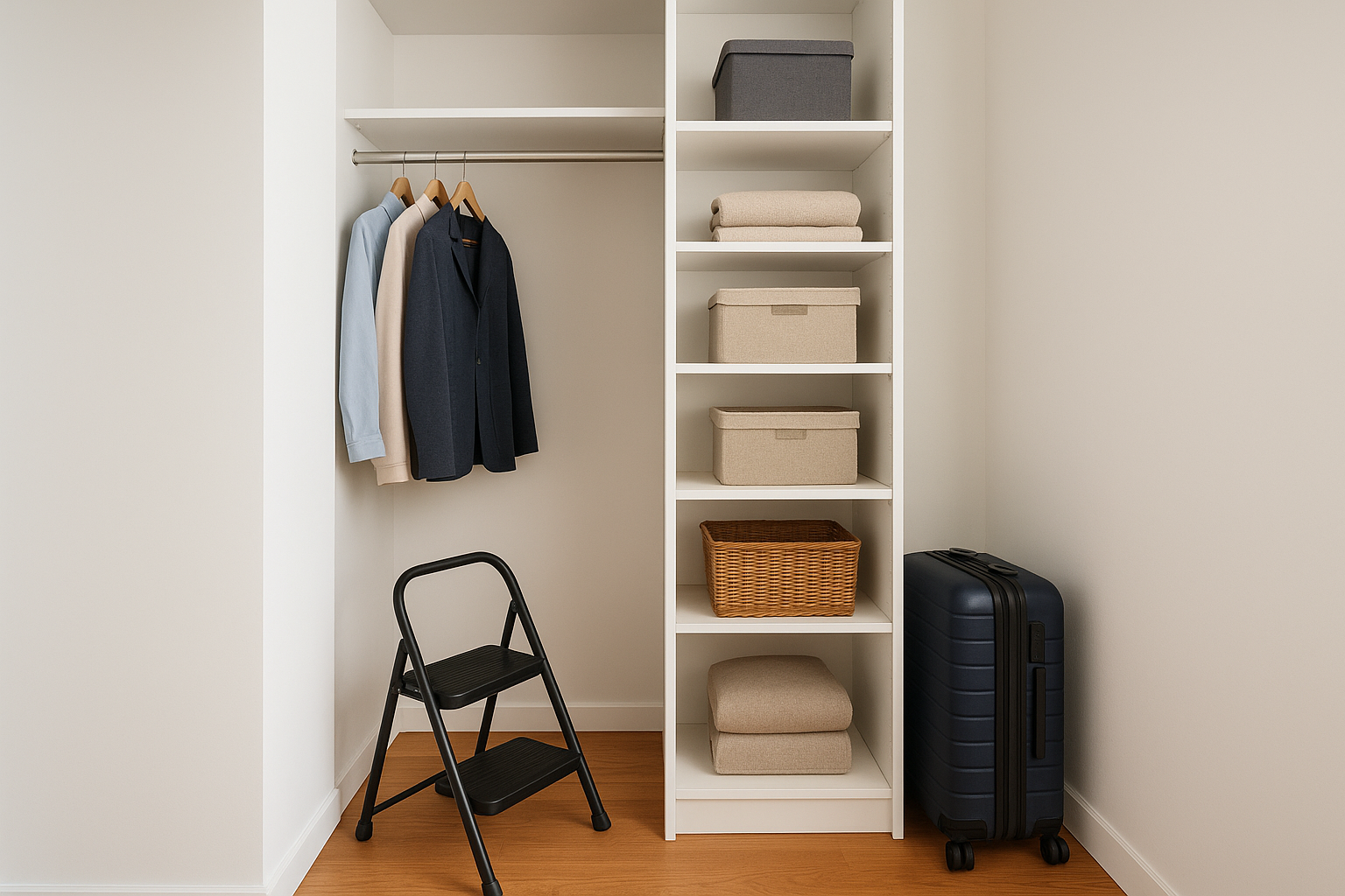 5. Vertical shelving to use every inch of height