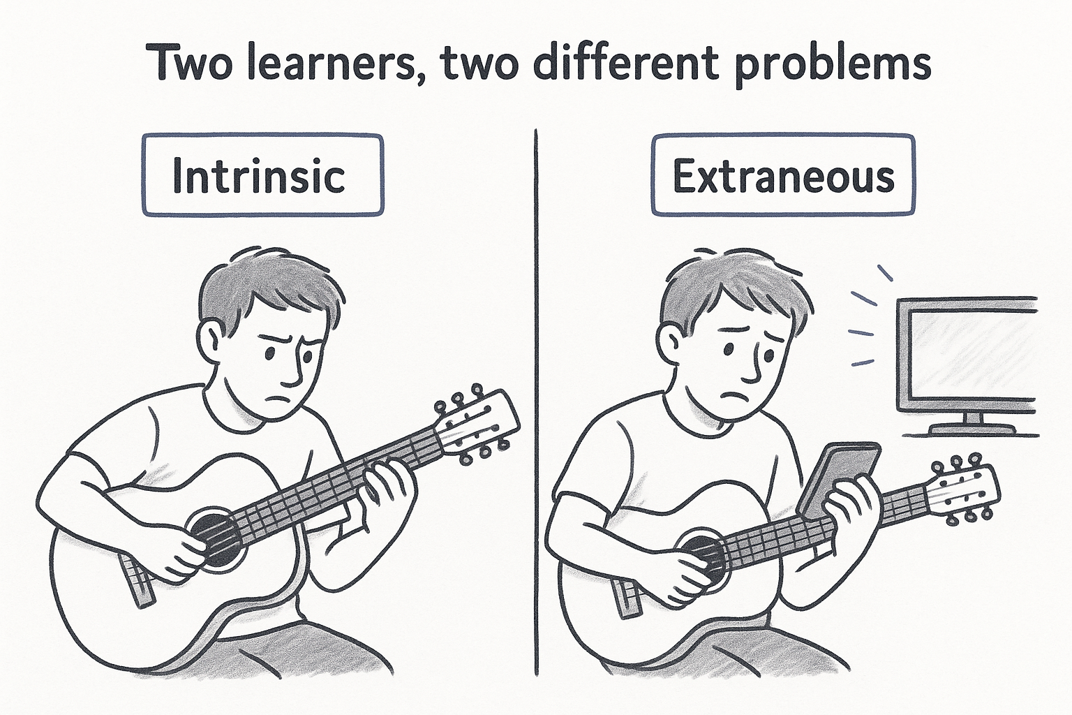 Two learners, two different problems