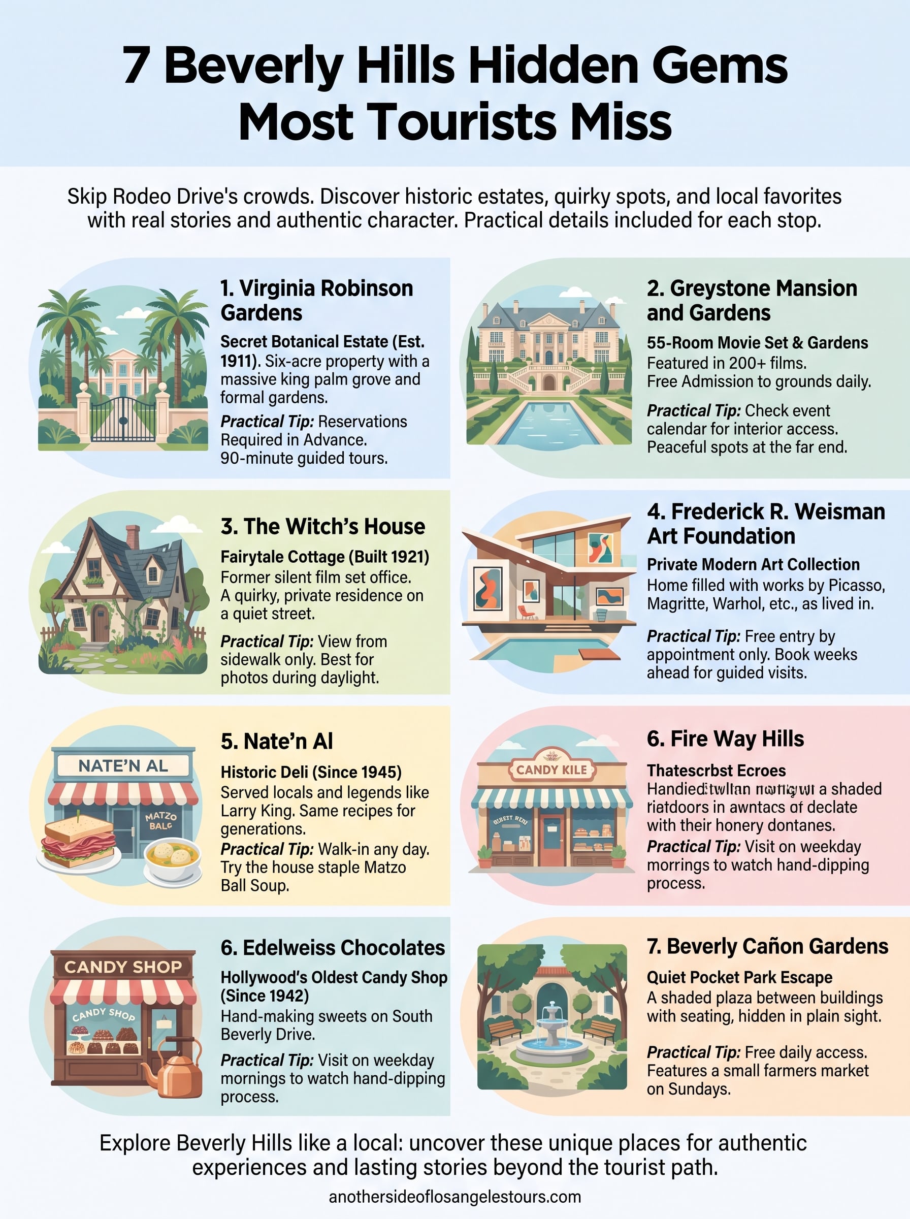 beverly hills hidden gems infographic
