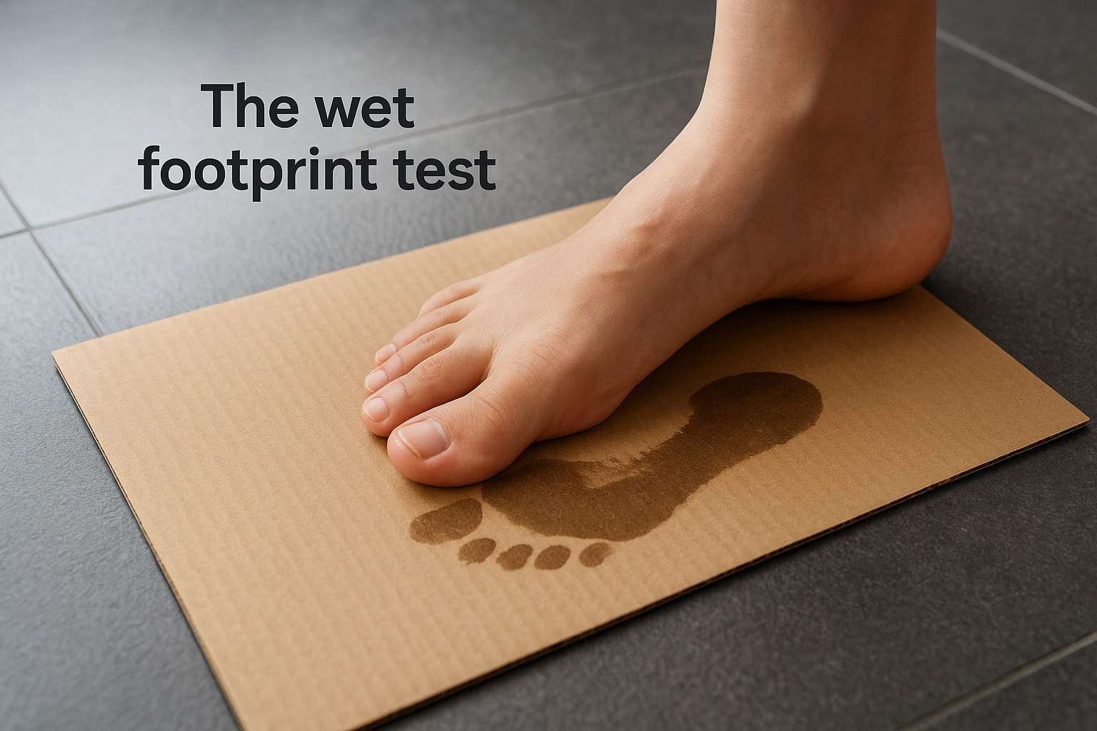 The wet footprint test