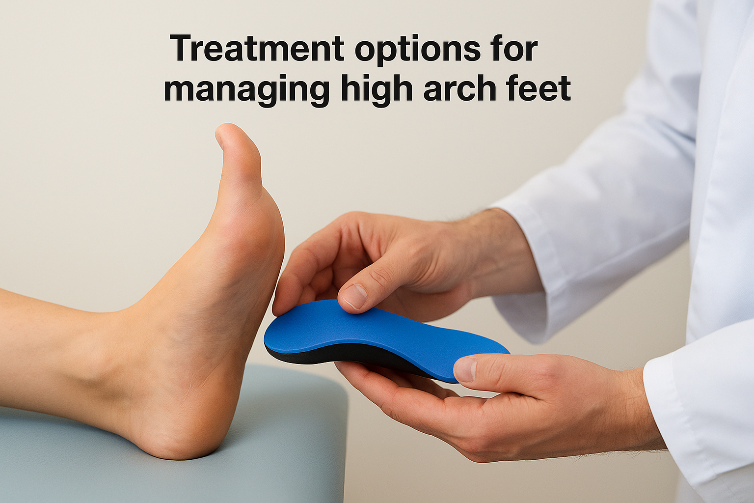Treatment options for managing high arch feet