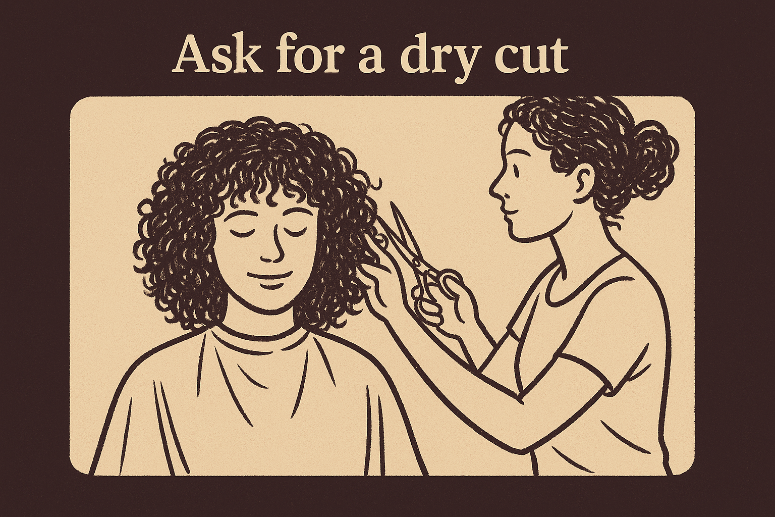 Ask for a dry cut