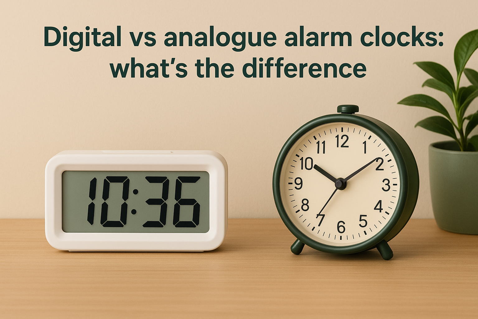 Digital vs analogue alarm clocks: what's the difference