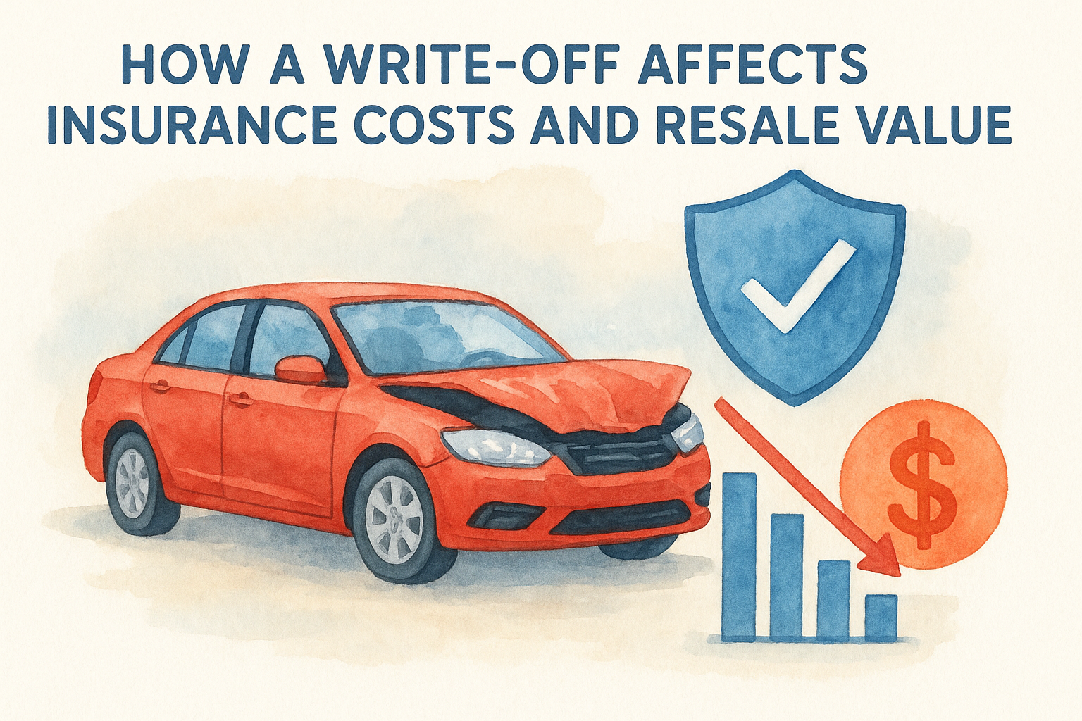 How a write-off affects insurance costs and resale value