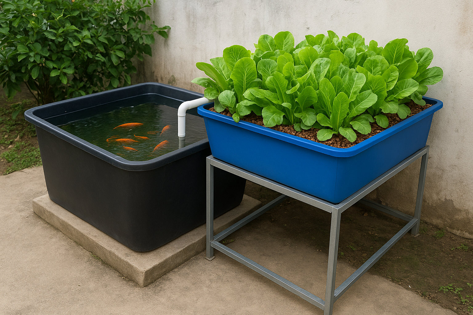 Sizing and placing your tank and grow bed