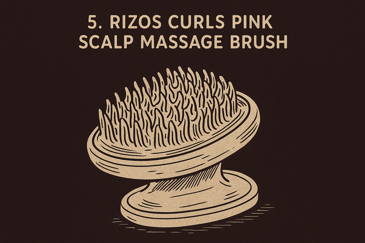 5. Rizos Curls Pink Scalp Massage Brush