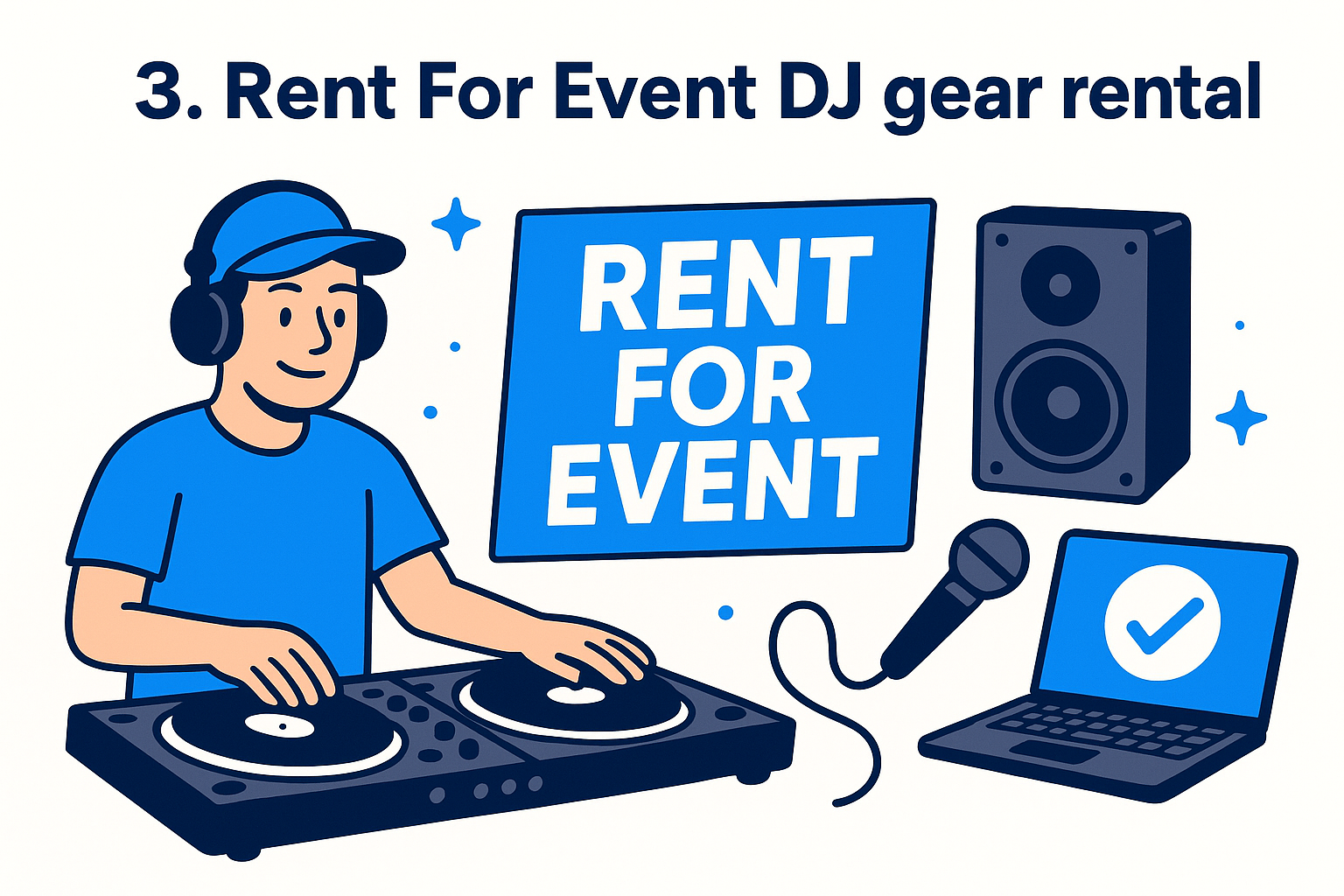 3. Rent For Event DJ gear rental