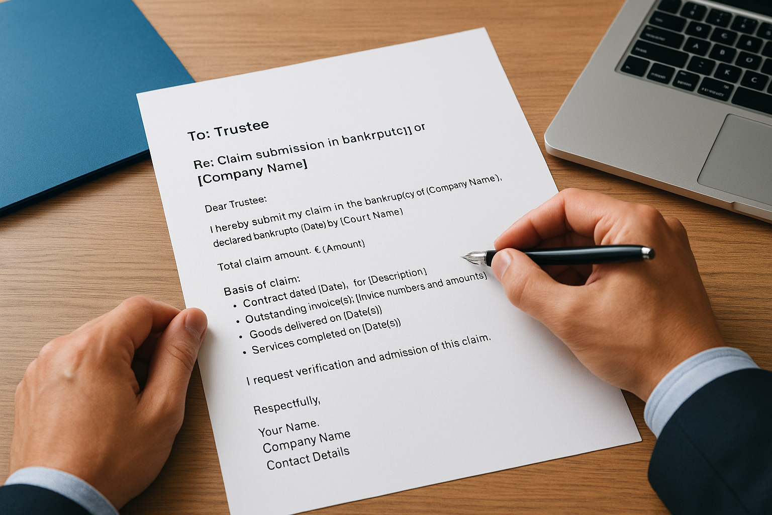 Your Contract Partner’s Bankruptcy: Consequences and Actions 3 File your claim correctly and on time